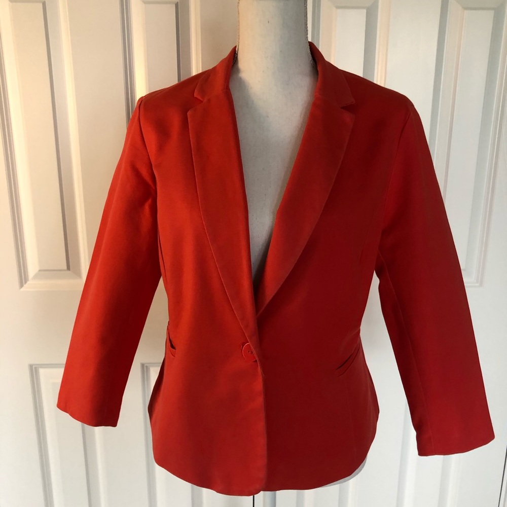Coral 3/4 Sleeve Blazer